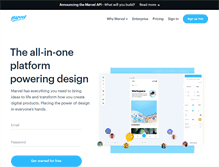 Tablet Screenshot of marvelapp.com
